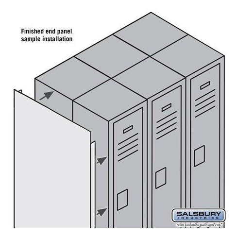 Salsbury Industries Finished End Panel For 6-feet By 12-inch Metal ...