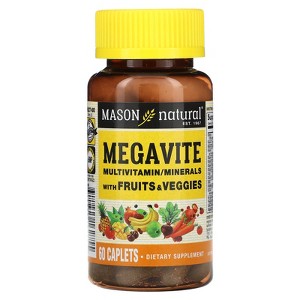 Mason Natural Megavite, Multivitamin & Minerals, 60 Caplets - 1 of 2