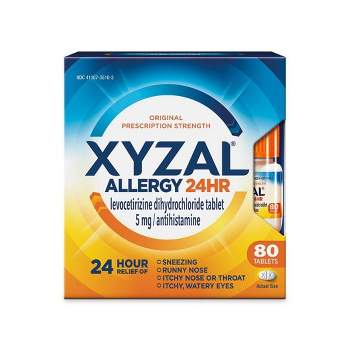 Xyzal Allergy Relief Tablets - Levocetirizine Dihydrochloride - 80ct
