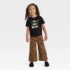 Toddler Girls' Halloween Boxy T-Shirt - Cat & Jack™ Black - 4 of 4