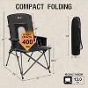 PORTAL Folding Camping Chair High Back for Adults, Portable Oversized Camp Chair for Outdoor, Supports 400 lbs - 4 of 4