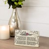 Dicksons Reunion Heart Soft Grey Filigree 6 x 8.5 Resin Stone Table Top Sign Plaque Decoration - 2 of 3