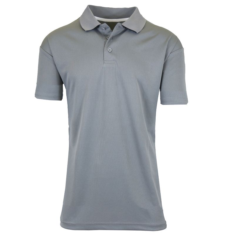 Galaxy By Harvic Men's Tagless Dry-Fit Moisture-Wicking Polo Shirt, 1 of 3