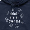 Men's - Instant Message - Chicks Are All Over Me Graphic Fleece Pullover Hoodie - 2 of 4