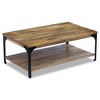 vidaXL Coffee Table Mango Wood 39.4"x23.6"x15" - 4 of 4