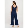 WEST K Women's Brooklyn Ribbed V-Neck Tank Jumpsuit - 3 of 4