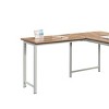 INFURNIC Desks 36 Inch Computer Desk with Durable Melamine Surface and Strong Metal Frame for Home Office, Brown, 30.39"*20.08"*29.53" - 4 of 4