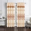RT Designers Collection Bonnie Macrame Rod Pocket Room Darkening Curtain Panels for Living Room 52" x 84" Ivory - 2 of 4