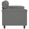 vidaXL 2-seater Sofa Dark Grey - 3 of 4