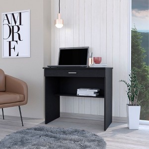 NicBex Home Office Desk 19.6" L Modern Writing Desk with Open Shelf, Large Drawer and Wooden Desktop for Office, Study, Living Room - 1 of 4