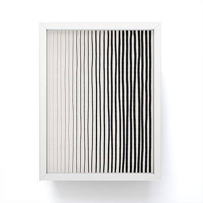 Alisa Galitsyna Black Vertical Lines Framed Mini Art - Society6 : Target