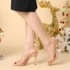 Allegra K Women's Open Toe Lace Up Tie Back Strappy Stiletto Heels Sandals - 2 of 4
