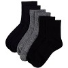 Memoi 3 Pair Women's Silky-Soft Comfort Cuff Crew Socks - 3 of 4