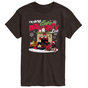 Men's - Marvel - Deadpool Extra Naughty Short Sleeve Graphic T-Shirt - 1 of 3