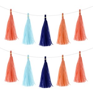 Unique Bargains Party Decoration Reusable Strong Rope Tassel Garland Banner 20 Pcs - 1 of 4