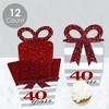 Big Dot of Happiness We Still Do - 40th Wedding Anniversary - Square Favor Gift Boxes - Anniversary Party Bow Boxes - Set of 12 - 3 of 4