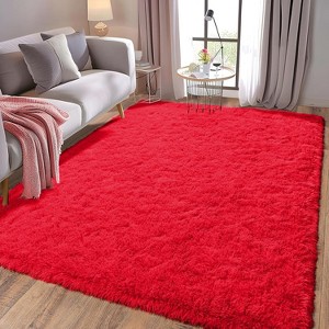 LOVEVOOK 5x7 Feet Area Rugs for Living Room Bedroom, Non-Slip Fluffy Soft Shag Rug, Plush Carpet for Home Dorm Decor Aesthetic - 1 of 4