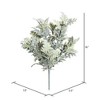 Vickerman Artificial Green Flocked Dusty Miller Bush, 2/pk - image 2 of 4