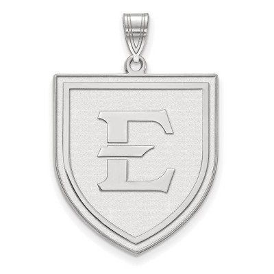 Black Bow Jewelry 14k White Gold East Tennessee State Buccaneers NCAA Extra Large Pendant
