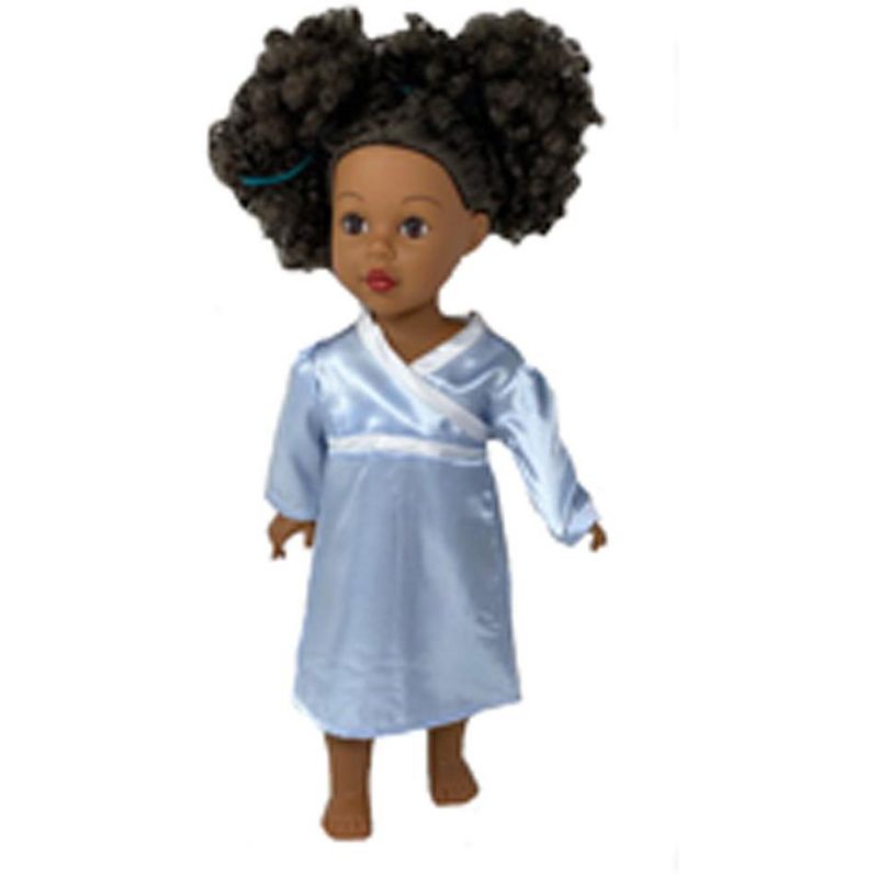 Doll Clothes Superstore Baby Blue Nightgown For 18 Inch Dolls, 4 of 5