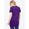 Woman Within Plus Size Marled V-Neck Tunic - 3 of 4