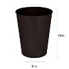 LunaLulinlk 1.3 gal Iron Bathroom Trash Can, Bronze - 4 of 4