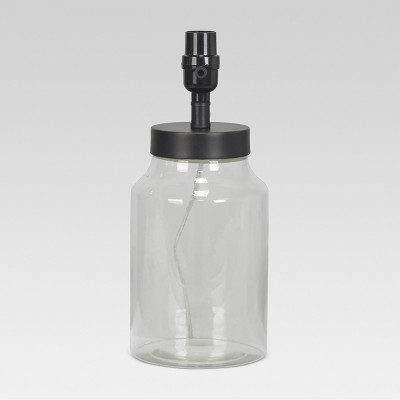 Casual Fillable Small Lamp Base Clear - Threshold™: Glass Accent, No ...