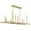 LamQee Gold Chandelier 10 -Light Brushed Gold Farmhouse For Use in Bedrooms, Dining Rooms, Foyers, Kitchens, Living Rooms Chandelier - 2 of 4