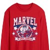 Men's - Marvel - Collegiate Americana Long Sleeve Graphic T-Shirt - 2 of 3