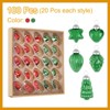 Unique Bargains Glass Decorative Hanging Tree Ornament Balls 1"-1.5" 100 Pcs - 3 of 4