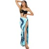 LA LEELA Women's Summer Bikini Wraps Beach Wrap Coverup Sarong Skirt Swimsuit Swimwear Cover Up for Women One Size Multicolored, Tie Dye Design - 3 of 4