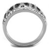 Slickblue Women's Silver Roman Numeral Ring, Stainless Steel, Clear Synthetic Crystal Accent,Polished Finish,Sizes 5–10 - 3 of 4