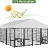 Heavy Duty Outdoor Dog Kennel with Rotating Bowls, 8 x 4 x 5.6-ft - 3 of 4