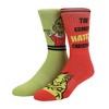 The Grinch Hated Christmas Athletic Crew Socks 3 Pack - 2 of 4