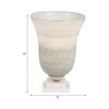 Glass Vase with Marble Base - Handcrafted Metal & Glass Decorative Accent, Elegant Glam Design for Home, Office, Bedroom, or Living Room - 2 of 4