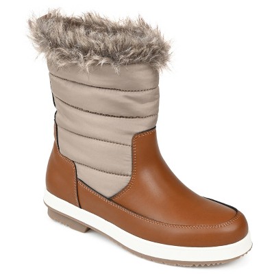 Journee Collection Womens Marie Tru Comfort Foam Block Heel Winter Boots, Brown 11