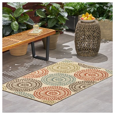 VisioGear Area Rug, 3'3"*5' Vintage Large Non-slip Rug For Living Room Kitchen Bedroom, Multicolored, 30"*60"*0.16"