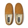 Kids Fuzzy Lined Suede Moccasin Slippers - 2 of 4