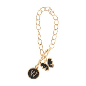 Unique Bargains Butterfly Heart Cup Chain Charm Water Cup Pendant 1 Pc - 1 of 4