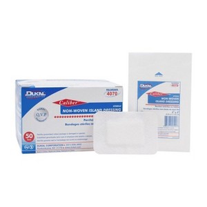 Dukal 4070 Non Woven Island Dressing Sterile 2 x 3 in. (Box of 50) - 1 of 3