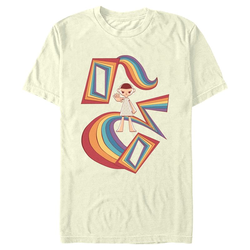 Men's Stranger Things Eleven Power of the Rainbow T-Shirt, 1 of 5