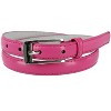 CTM Women's Skinny Leather Dress Belt - 4 of 4