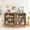 Dovelina Adjustable Hinges Cable Management! Black Sideboard Solves Storage Pain Points - 3 of 4