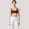 Anna-Kaci Active Women's Scoop Neck Sports Bra with Wide Straps and Seamless Design - 2 of 4