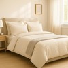 Lincove Luxury Duvet Cover Set - Solid Color - 100% Ultra Soft Cotton Sateen - 2 of 4