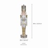 Haute Decor 48" Christmas Nutcracker Gold/Silver - 4 of 4