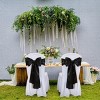 Wikineon Black Satin Table Runners 10 Pack 12x108 inch Black Party Table Runner Long Smooth Satin Silk Fabric for New Year Party Wedding Decorations - 4 of 4