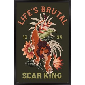Trends International Disney The Lion King 30th - Scar Framed Wall Poster Prints - 1 of 4