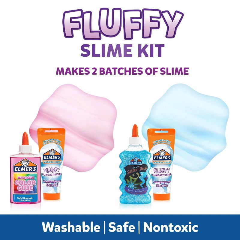 Elmer&#39;s 4pc Fluffy Slime Kit, 4 of 9