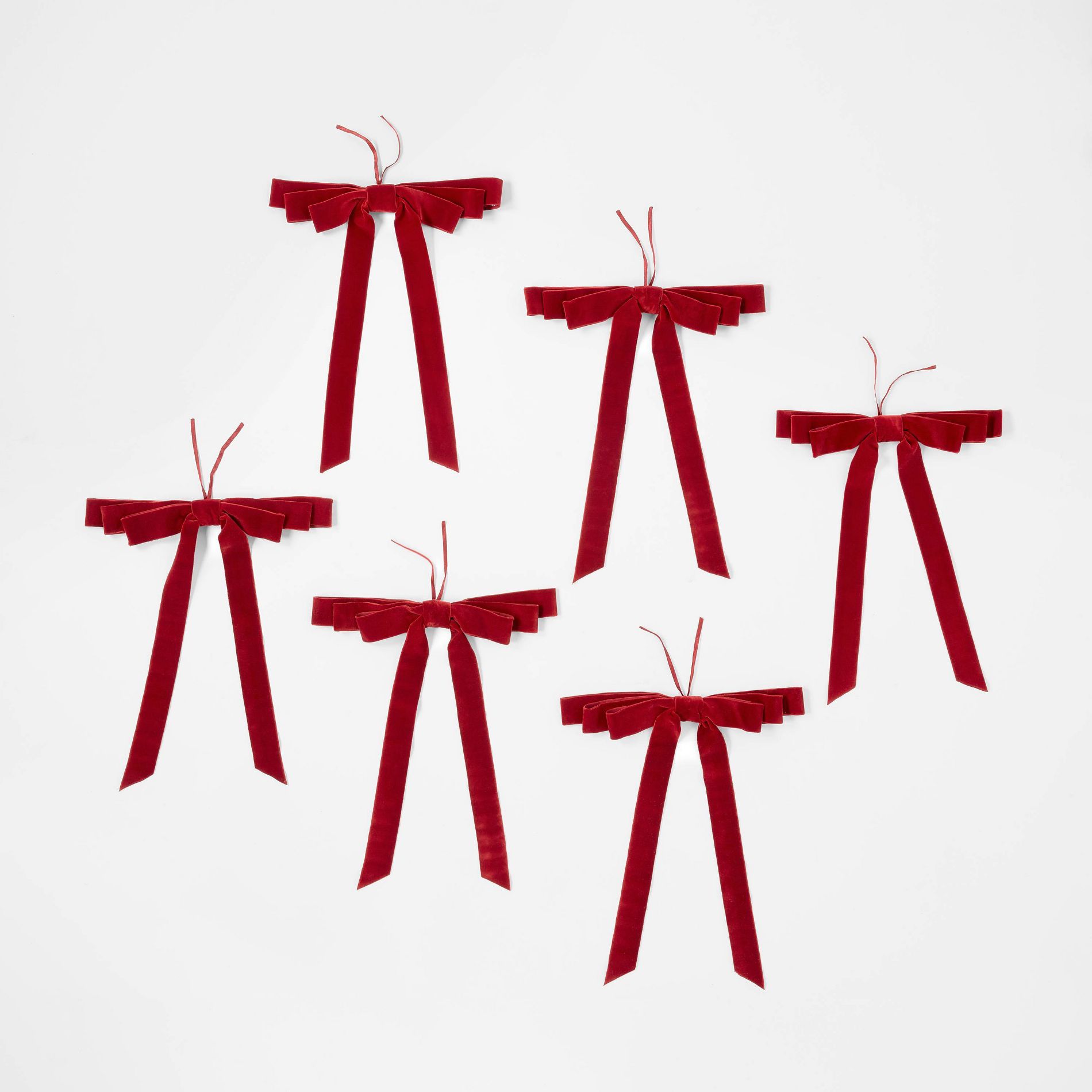 Set of 6 Oversized Velvet Christmas Bows - Threshold™ designed with Studio McGee